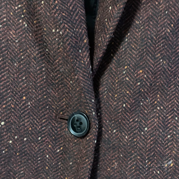 Burgundy Wool blazer - banana republic size 4 - Picture 4 of 5